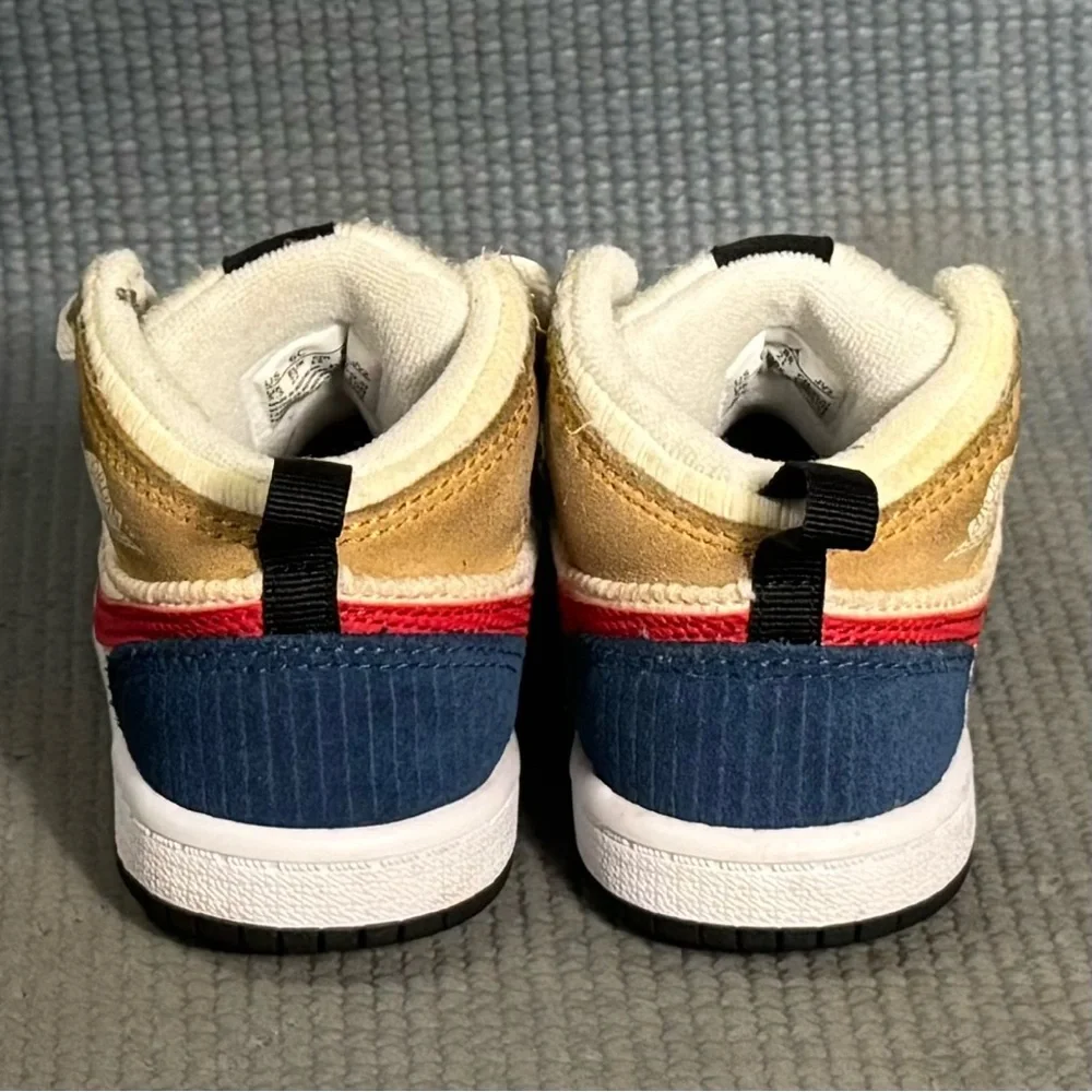 Nike Air Jordan 1 Mid SE TD 'Messy Room' Shoes DR6959-100 Toddler Size 6C - Picture 7 of 9